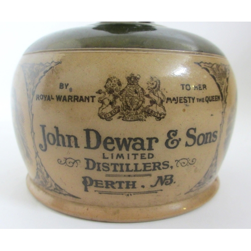 674 - A Doulton stoneware whisky decanter