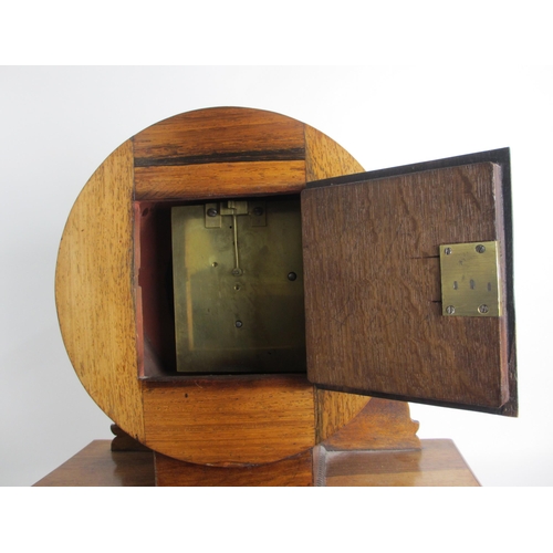 674A - A Victorian rosewood and brass cut inlaid mantle clock