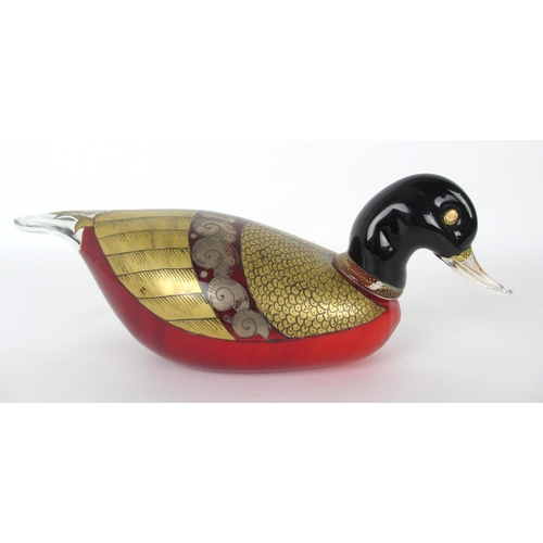 674B - A pair of Galliom Murano glass ducks