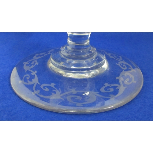 674C - A Victorian etched glass vase