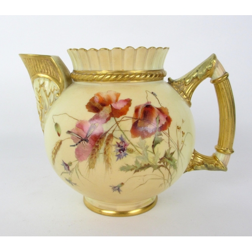 675M - A Royal Worcester aesthetic movement jug