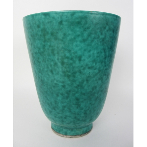 676B - A Gustavsberg Argenta tapering vase