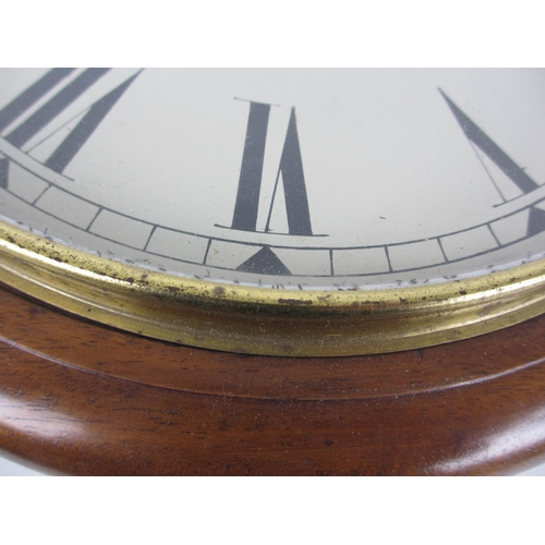 676E - An LNER mahogany cased wall clock