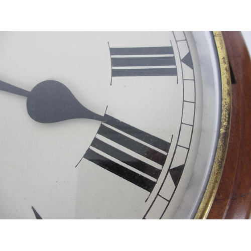 676E - An LNER mahogany cased wall clock