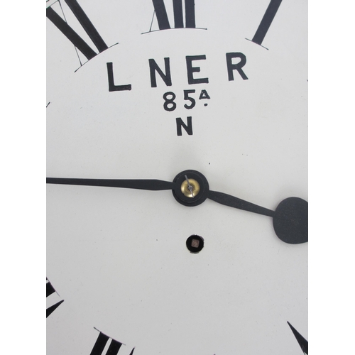 676E - An LNER mahogany cased wall clock