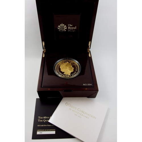 7 - A 2013 Royal Mint Coronation Anniversary gold medallion