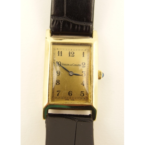 71 - A 14ct ladies Jaeger Le Coultre wristwatch