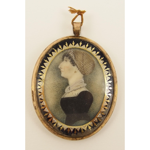 79 - A double sided portrait miniature