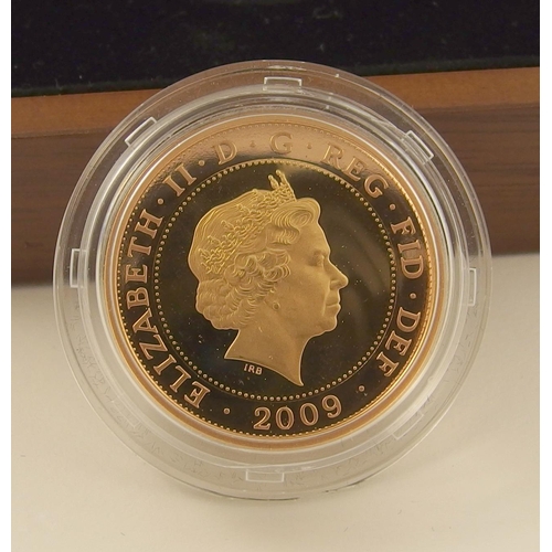 9 - A 2009 Royal Mint Robert Burns two pound gold proof coin