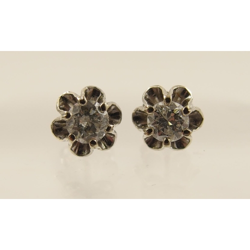 112 - Diamond earrings