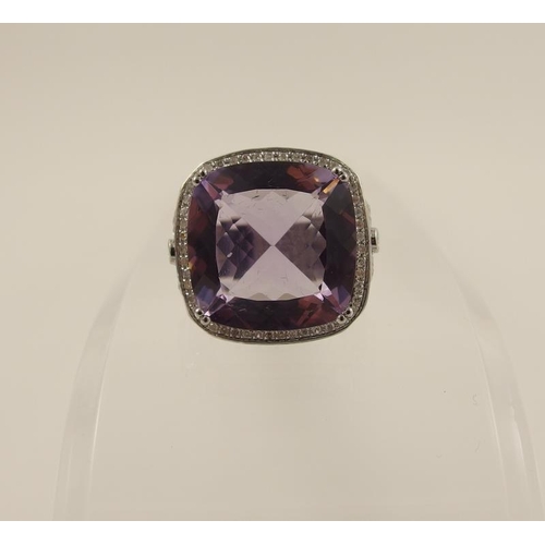 124 - Impressive amethyst ring