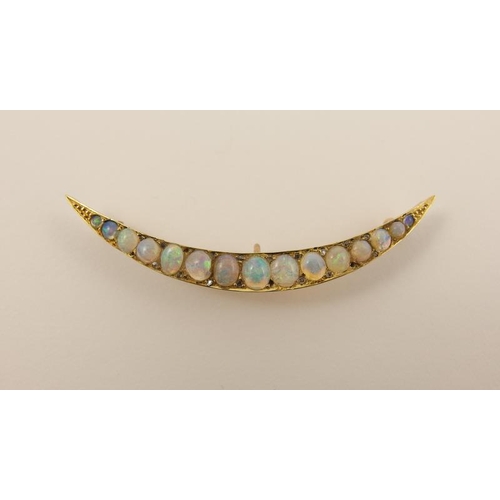 125 - Crescent moon brooch