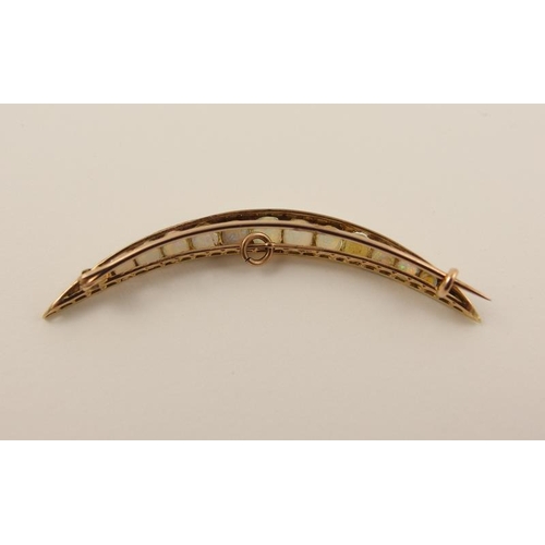 125 - Crescent moon brooch