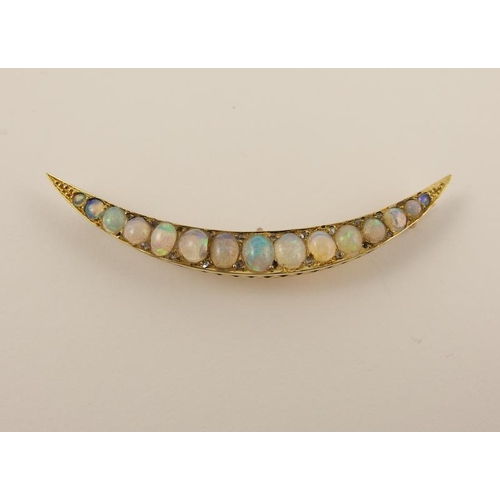 125 - Crescent moon brooch