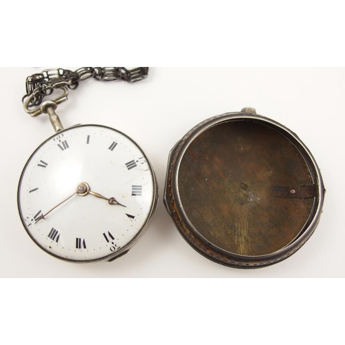 126 - A pair cased pocket watch