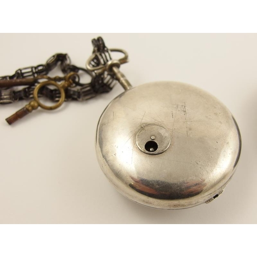 126 - A pair cased pocket watch