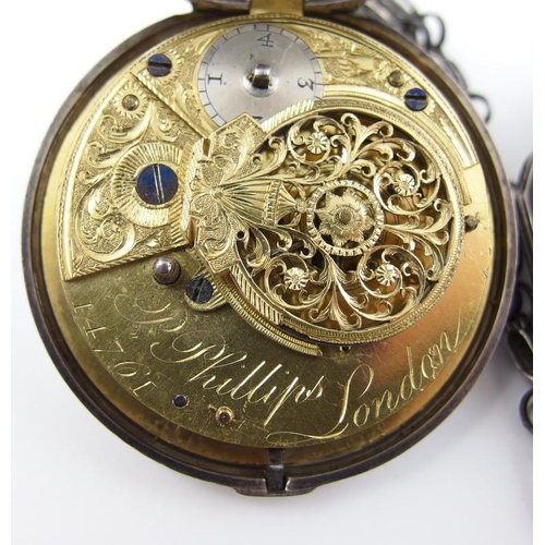 126 - A pair cased pocket watch