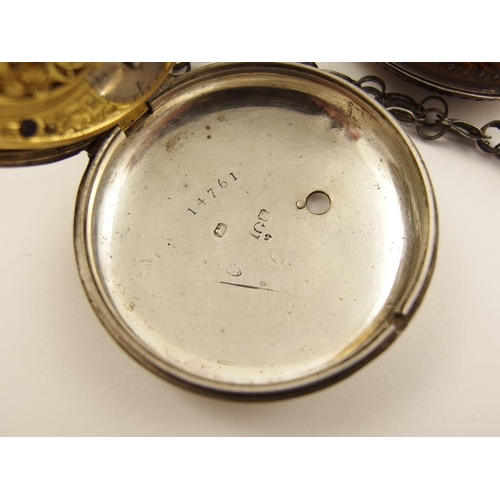 126 - A pair cased pocket watch