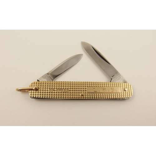 127 - Gold penknife