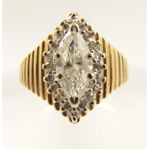 65 - Marquis diamond ring