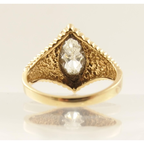 65 - Marquis diamond ring