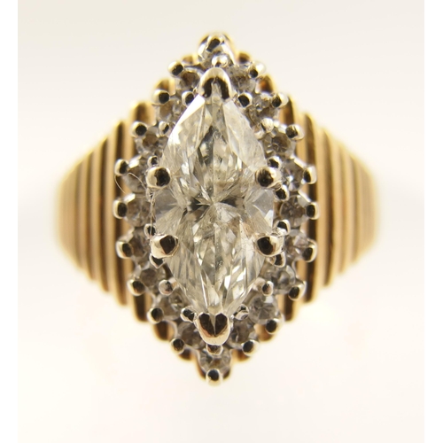 65 - Marquis diamond ring