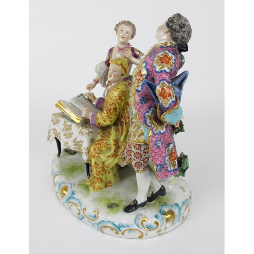 657 - A 19th Century continental porcelain figure group