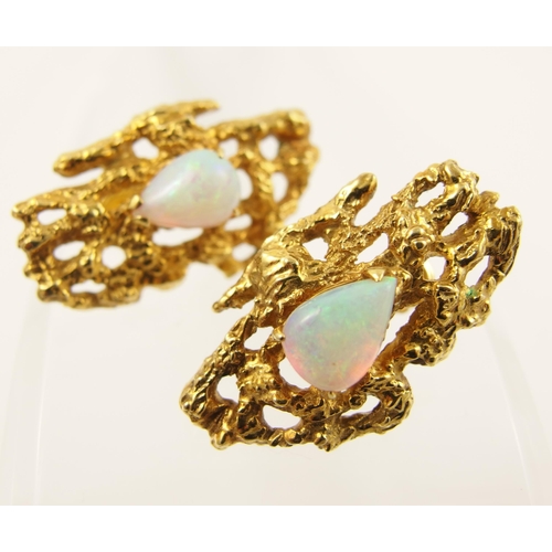 66 - Retro Opal earrings