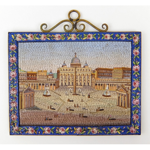 661 - A 19th Century Italian micro mosaic picture