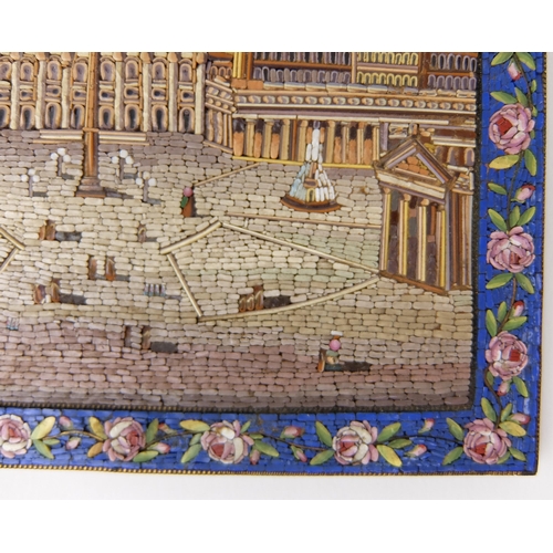 661 - A 19th Century Italian micro mosaic picture