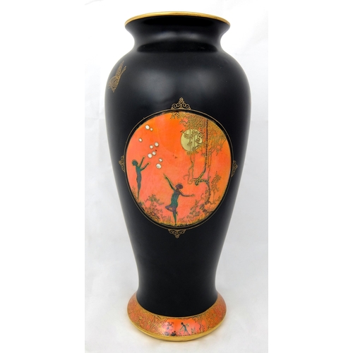 666 - A Carlton Ware 'Moonlight Cameo' vase