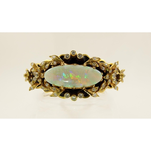 71 - An impressive opal bangle