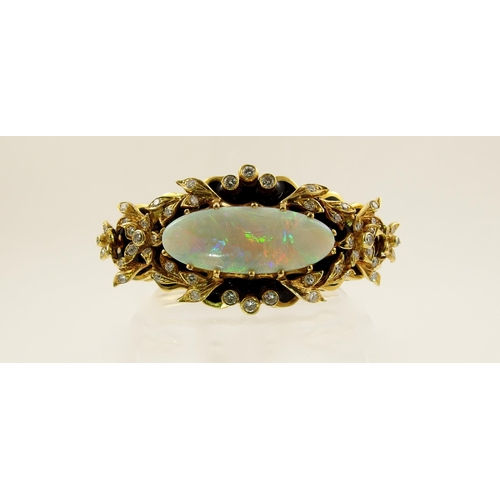 71 - An impressive opal bangle