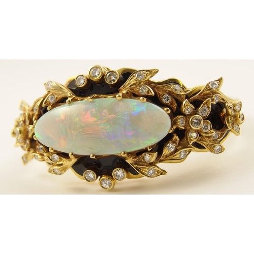 71 - An impressive opal bangle