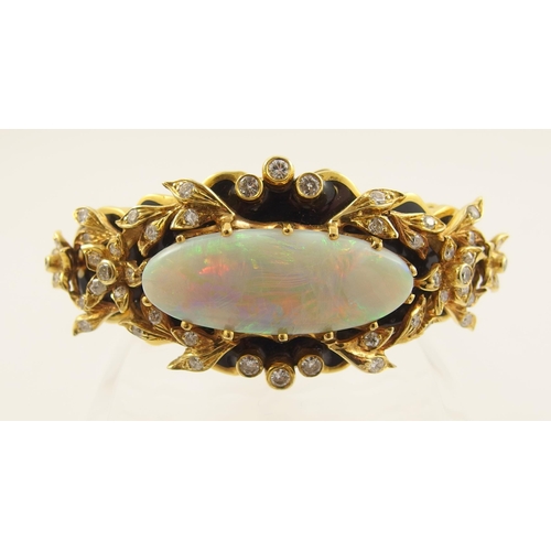 71 - An impressive opal bangle