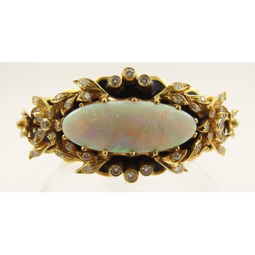 71 - An impressive opal bangle