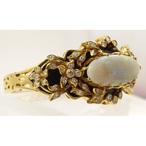 71 - An impressive opal bangle