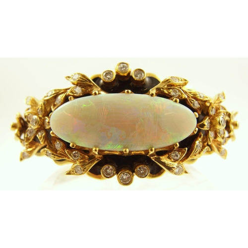 71 - An impressive opal bangle