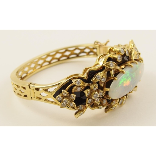 71 - An impressive opal bangle