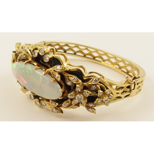 71 - An impressive opal bangle