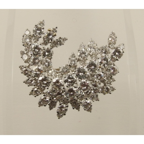 75 - A diamond spray brooch