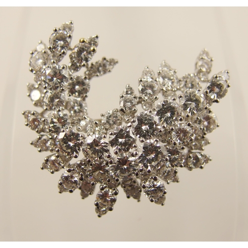 75 - A diamond spray brooch