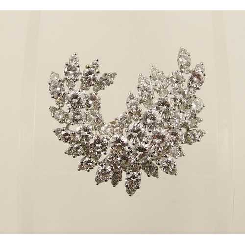 75 - A diamond spray brooch