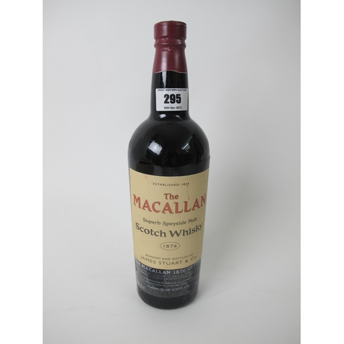 295 - The Macallan 1876 Replica Superb Speyside Malt Scotch Whisky