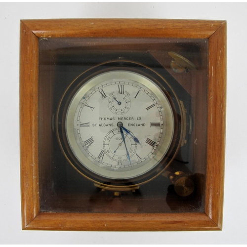 306 - An English two day ship's chronometer by Thomas Mercer  St. Albans  No. 17083 circa 1955