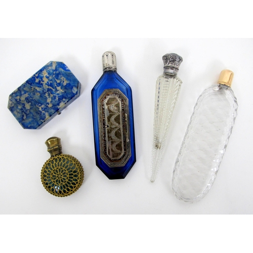 317 - A group of early 19th Century scent bottles and boxes