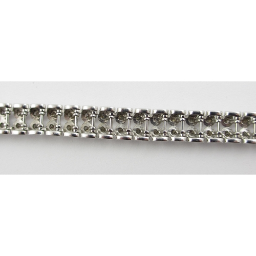 63 - A diamond set bracelet