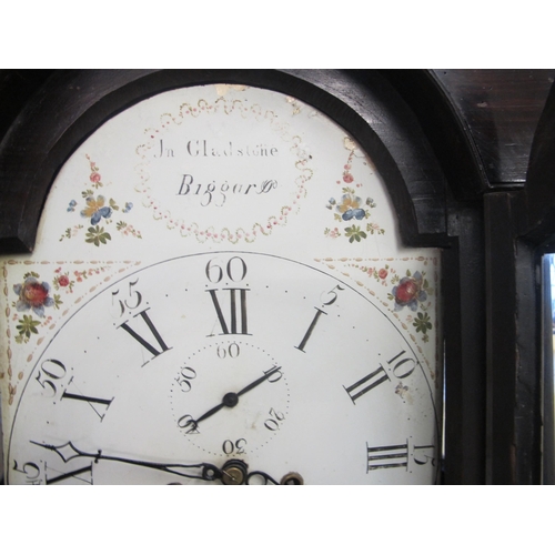 821 - A Georgian eight day longcase clock by 'Jn Gladstone Biggar'