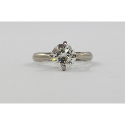 85 - A solitaire diamond ring