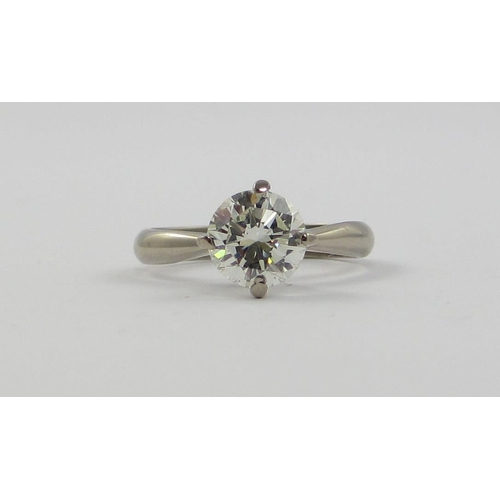 85 - A solitaire diamond ring